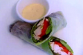 Chicken Caesar In Rice Paper Spring Rolls